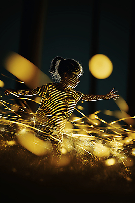 JPG 행복 어린이 예술 모션 상상 자연 조명 빛 자유 도전 춤 야간 숲 즐거움 발걸음 뷰티풀 환상 AI컴퓨터그래픽 AI콘텐츠 자연요소 감정 컨셉 문화예술 사람 생태계 파일형식