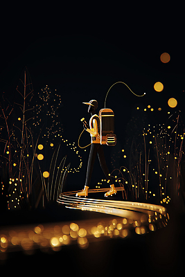 JPG 감정 길 여행 전구 자연 휴식 조명 평화 분위기 신비 비밀 여름밤 AI컴퓨터그래픽 AI콘텐츠 컨셉 여름 야간 생태계 파일형식