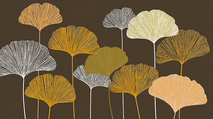 JPG 식물 디자인 예술 컬러 백그라운드 패턴 일러스트 자연 풍경 장식 뷰티 갈색 가을 유기농 은행잎 감성 조화 뷰티풀 디지털아트 국내일러스트 AI일러스트 AI콘텐츠 웰빙 계절 컨셉 잎 무늬 생태계 파일형식