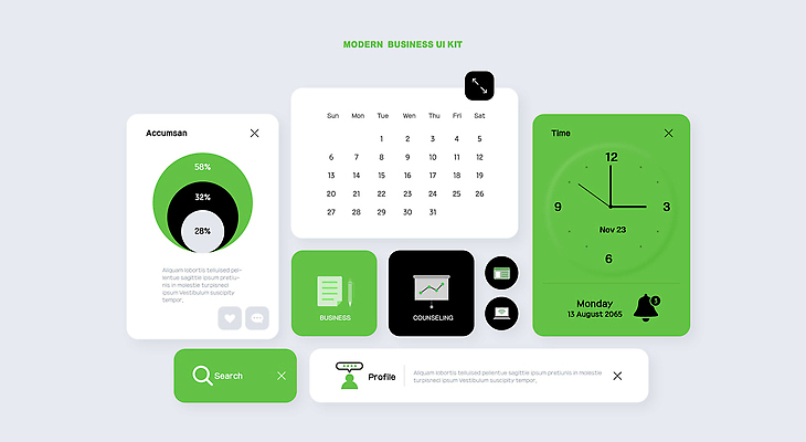 PSD 템플릿 디자인 컬러 비즈니스 그래픽 디지털 스크린 모던 네비게이션 UI 기능 인터페이스 사용자 이미지템플릿 파일형식