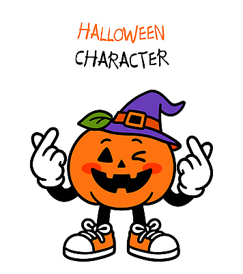 캐릭터 전통 옷 오렌지 일러스트 장난 손가락 호박 표정 파티 귀여움 축제 할로윈 마법사 유령 즐거움 스킨케어 애니메이션 코스프레 일러캐릭터 AI파일 손 감정 컨셉 채소 과일 이벤트 뷰티 파일형식 벡터
