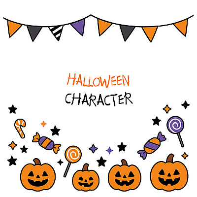 캐릭터 계절 컬러 일러스트 호박 디저트 사탕 장식 파티 축제 할로윈 만화 즐거움 잔치 배지 마법 잭오랜턴 일러캐릭터 AI파일 감정 음식 채소 이벤트 파일형식 벡터