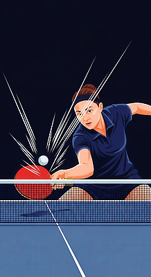 JPG 여자 아시아 스포츠 포즈 일러스트 공 운동선수 기술 경기 운동 경쟁 경기장 장비 네트 스윙 탁구 집중 역동적 샷 반응 국내일러스트 AI일러스트 AI콘텐츠 나라 컨셉 스포츠시설 자세 건강 사람 구기 파일형식