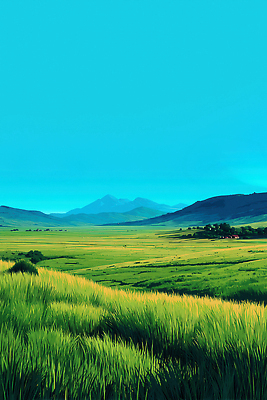 JPG 편집이미지 자연 하늘 풍경 초원 초록색 여름 파란색 평화 자연보호 대기 땅 산맥 편집실사 AI포토 AI콘텐츠 계절 컬러 컨셉 산 보호 CG 생태계 파일형식