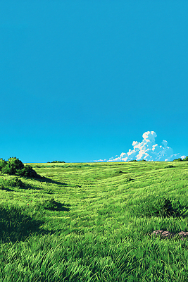 JPG 식물 구름 편집이미지 자연 하늘 바람 산 풍경 잔디 초원 여름 파란색 평화 목초지 뷰티풀 편집실사 AI포토 AI콘텐츠 자연요소 계절 컬러 컨셉 날씨 목장 CG 생태계 파일형식 초원_자연