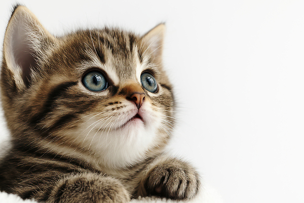 JPG 동물 편집이미지 응시 털 반려동물 귀여움 고양이 줄무늬 담요 호기심 부드러움 편집실사 AI포토 AI콘텐츠 시선 감정 컨셉 무늬 포유류 감각 CG 파일형식