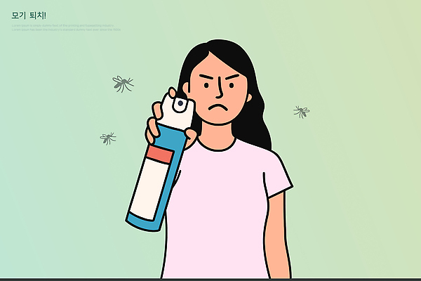 여자 곤충 일러스트 자연 실내 표정 건강 생활 여름 환경 수비 해충 벌레 위생 공격 예방 전쟁 문제 모기 불편함 국내일러스트 AI파일 동물 계절 모션 사람 내부 감각 생태계 파일형식 벡터