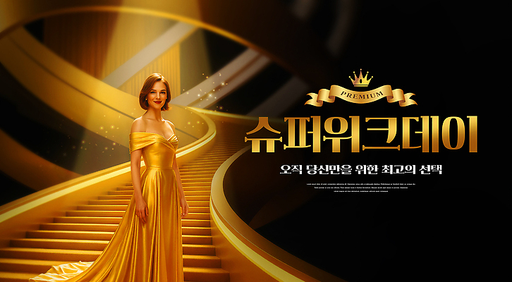 PSD 모델 편집이미지 드레스 패션 포즈 조명 미소 빛 계단 촬영 매력적 금색 무대 화려 뷰티풀 의료성형뷰티 스타일 이미지편집 옷 컬러 컨셉 표정 파일형식