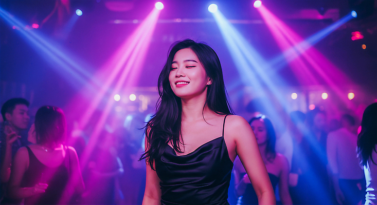 JPG 편집이미지 음악 컬러 조명 여러명 파티 춤 화려 분위기 즐거움 클럽 의료성형뷰티 편집실사 AI인물포토 AI콘텐츠 감정 다수 컨셉 문화예술 사람 이벤트 CG 파일형식 AI포토