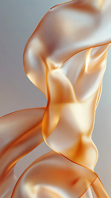 JPG 모양 편집이미지 디자인 예술 컬러 백그라운드 빛 반사 주황색 흐름 감각 우아함 질감 뷰티풀 패브릭 편집실사 AI포토 AI콘텐츠 컨셉 직물 CG 파일형식