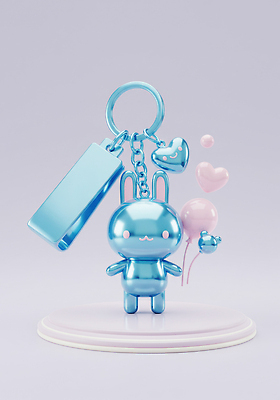 JPG 편집이미지 캐릭터 디자인 장신구 장식 파란색 귀여움 전시 하트 토끼 그림 풍선 키링 세련 편집실사 AI포토 AI콘텐츠 모양 컬러 컨셉 포유류 반려동물 CG 파일형식