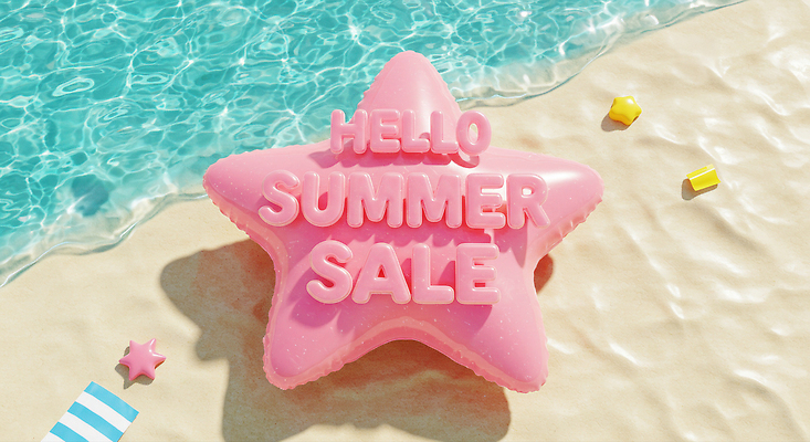 JPG 편집이미지 별 모래 바다 분홍색 백그라운드 물놀이 휴가 이벤트 해변 여름 3D 세일 즐거움 튜브 편집3D AI컴퓨터그래픽 AI콘텐츠 자연요소 계절 감정 컬러 놀이 디지털합성 파일형식