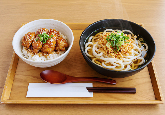 JPG 편집이미지 한식 요리 식사 전통음식 튀김 맛 안주 우동 쌀밥 나무탁자 간편조리식품 가지덮밥 편집실사 AI포토 AI콘텐츠 전통 음식 컨셉 탁자 밥 면류 CG 덮밥 일본음식 파일형식