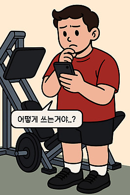 남자 일러스트 운동선수 건강 스마트폰 운동 운동기구 헬스 헬스장 짐 도구 몸무게 웨이트트레이닝 몸매 체육 연습 고민 사용방법 국내일러스트 AI파일 감정 스포츠 사람 핸드폰 스마트기기 방법 파일형식 벡터