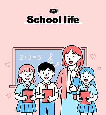 캐릭터 교육 어린이 음악 일러스트 교실 학교 수업 커뮤니케이션 동화 생활 친구 학습 교사 공책 수학 즐거움 교과서 문제 친목 상호작용 일러캐릭터 AI파일 직업 감정 교과목 관계 문화예술 문구용품 교재 사람 파일형식 벡터