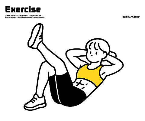 캐릭터 여자 다이어트 일러스트 모션 근육 건강 일상 운동복 운동 운동기구 헬스 스트레칭 힘 에너지 유산소운동 강화 복근 국내일러스트 일러캐릭터 AI파일 옷 사람 라이프 파일형식 벡터