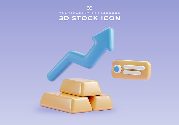 PSD 편집이미지 디자인 화살표 그래픽 금융 경제 3D 시장 재산 주식 투자 상승 금괴 편집3D 컨셉 비즈니스 황금 디지털합성 파일형식