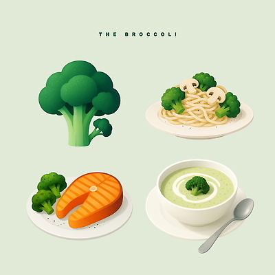 PSD 채소 일러스트 식탁 파스타 요리 식사 수프 브로콜리 연어 레시피 맛있는 국내일러스트 탁자 서양음식 어류 파일형식