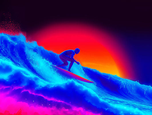 JPG 편집이미지 스포츠 파도 바다 컬러 모션 자연 하늘 풍경 해변 물 여름 노을 수상스포츠 서핑 즐거움 서퍼 뷰티풀 사이버펑크 편집실사 AI컴퓨터그래픽 AI콘텐츠 자연요소 계절 감정 운동선수 CG 생태계 파일형식 SF