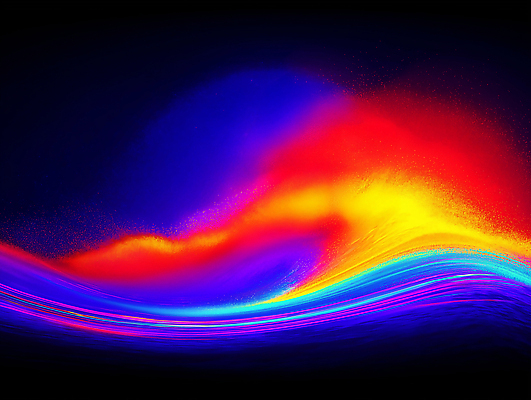 JPG 모양 편집이미지 디자인 감정 예술 컬러 백그라운드 자연 추상 풍경 빛 화려 신비 파동 조화 뷰티풀 사이버펑크 편집실사 AI컴퓨터그래픽 AI콘텐츠 컨셉 무늬 순간포착 CG 생태계 파일형식 SF