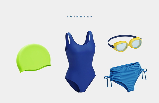 PSD 편집이미지 패션 수영복 컬러 모션 레저 수영장 여름 3D 헬스 수영 수영용품 수영모 스타일 편집3D 옷 계절 스포츠용품 운동 수상스포츠 디지털합성 파일형식