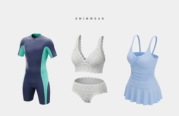 PSD 편집이미지 디자인 옷 패션 수영복 해변 여름 운동복 3D 수영 여성복 스타일 편집3D 계절 바다 수상스포츠 디지털합성 파일형식