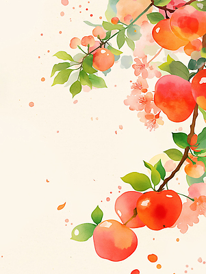 JPG 디자인 꽃 화초 예술 컬러 패턴 과일 일러스트 자연 가지 나뭇잎 수채화 장식 봄 그림 화사함 감성 뷰티풀 색채 국내일러스트 AI일러스트 AI콘텐츠 식물 계절 컨셉 잎 무늬 채소 생태계 파일형식