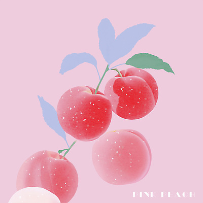 PSD 나무 디자인 예술 분홍색 컬러 백그라운드 과일 일러스트 자연 건강 그래픽 여름 수확 신선 달콤 질감 복숭아 국내일러스트 식물 계절 농업 맛 생태계 파일형식