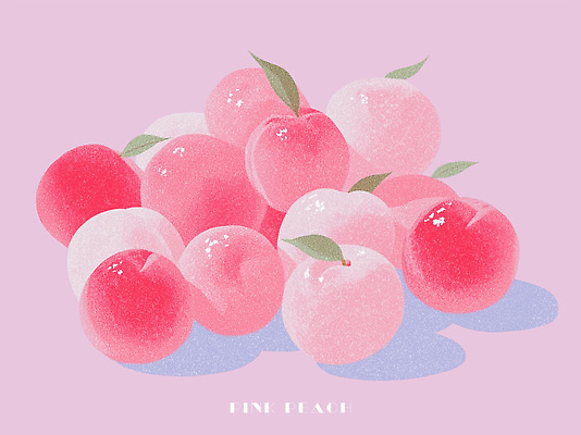 PSD 식물 디자인 예술 컬러 백그라운드 과일 일러스트 자연 스튜디오 건강 그래픽 여름 반짝임 귀여움 식사 신선 달콤 질감 복숭아 다과 국내일러스트 계절 컨셉 모션 디저트 맛 생태계 파일형식
