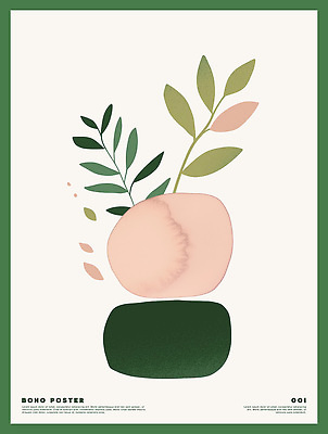 PSD 식물 디자인 예술 컬러 패턴 일러스트 자연 추상 그래픽 인테리어 돌_바위 조화 색감 자연물 스타일 국내일러스트 무늬 생태계 파일형식