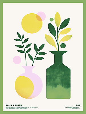 PSD 식물 디자인 포스터 예술 컬러 잎 일러스트 추상 미술 그래픽 장식 인테리어 꽃병 보호 그림 기하학 조화 뷰티풀 창의성 국내일러스트 꽃 컨셉 무늬 문화예술 파일형식