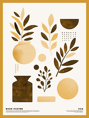 PSD 식물 디자인 포스터 예술 컬러 패턴 일러스트 자연 장식 인테리어 감각 모던 기하학 독창 벽장식 국내일러스트 무늬 생태계 파일형식