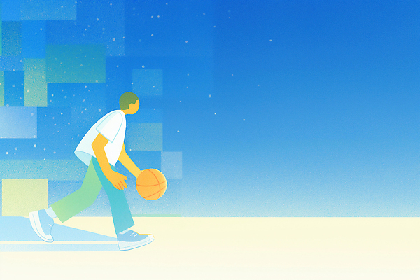 JPG 공원 남자 여유 스포츠 컬러 패턴 일러스트 모션 상상 하늘 농구 농구공 야외 운동 걷기 에너지 자유 정사각형 소통 리듬 흥미 국내일러스트 AI일러스트 AI콘텐츠 도형 공공시설 감정 컨셉 무늬 공 건강 사람 구기 파일형식
