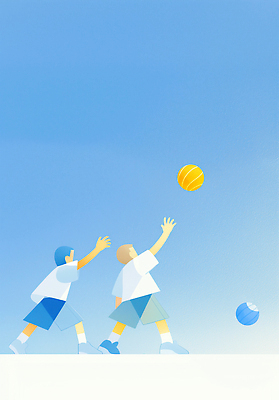 JPG 어린이 스포츠 티셔츠 일러스트 반바지 모션 놀이 하늘 협력 함께함 농구 야외 여름 파란색 친구 운동 흰색 즐거움 공놀이 국내일러스트 AI일러스트 AI콘텐츠 계절 감정 컬러 컨셉 셔츠 바지 공 관계 건강 사람 구기 파일형식