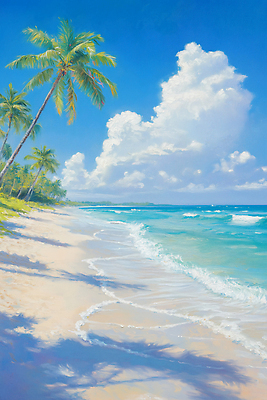 JPG 구름 모래 바다 섬 여행 일러스트 자연 하늘 휴식 열대 풍경 해변 여름 파란색 야자수 햇빛 생태계 뷰티풀 오후 차분 국내일러스트 AI일러스트 AI콘텐츠 자연요소 나무 계절 컬러 컨셉 태양 파일형식