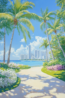 JPG 나무 꽃 바다 여행 일러스트 자연 휴식 열대 풍경 여름 햇빛 평화 정원 고층빌딩 활발 산책로 도시 스카이라인 뷰티풀 국내일러스트 AI일러스트 AI콘텐츠 식물 계절 길 컨셉 빌딩 태양 생태계 파일형식