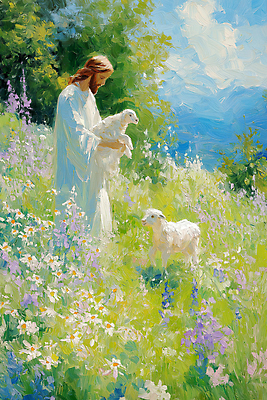 JPG 사계절 꽃 감정 일러스트 자연 생명 사람 풍경 초원 평화 희망 시골 신성 보살핌 뷰티풀 목가 국내일러스트 AI일러스트 AI콘텐츠 식물 계절 컨셉 생태계 파일형식