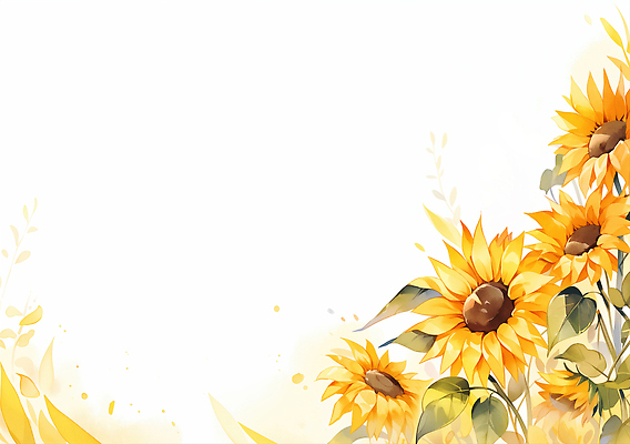 JPG 식물 디자인 꽃 예술 컬러 백그라운드 일러스트 자연 생명 해바라기 밝음 풍경 여름 햇빛 정원 들꽃 조화 뷰티풀 생동감 국내일러스트 AI일러스트 AI콘텐츠 계절 태양 생태계 파일형식