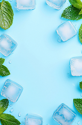 JPG 편집이미지 음료 백그라운드 재료 자연 디저트 요리 여름 파란색 얼음 수분 민트 상쾌 조화 편집실사 AI포토 AI콘텐츠 자연요소 계절 감정 음식 컬러 허브 CG 생태계 파일형식