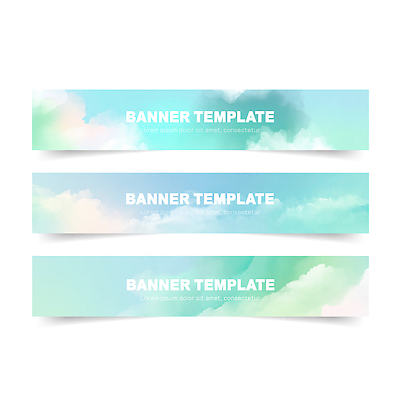 구름 템플릿 디자인 배너 배너템플릿 컬러 백그라운드 비즈니스 그래픽 알림 상쾌 마케팅 소프트 이미지템플릿 AI파일 자연요소 감정 파일형식 벡터