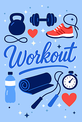 라이프스타일 시계 운동화 일러스트 건강 운동 건강관리 헬스 스트레칭 아령 매트 마음 물병 연습 케틀벨 국내일러스트 AI파일 신발 관리 생활 물통 파일형식 벡터