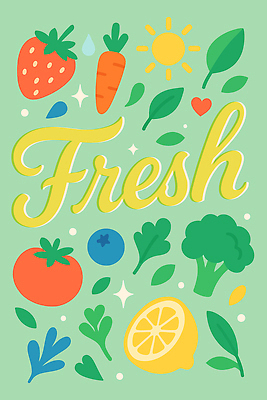 식물 디자인 컬러 토마토 채소 과일 일러스트 자연 딸기 건강 당근 신선 브로콜리 배열 레몬 블루베리 시금치 비타민 캐러멜 국내일러스트 AI파일 디저트 뿌리채소 생태계 영양소 파일형식 벡터