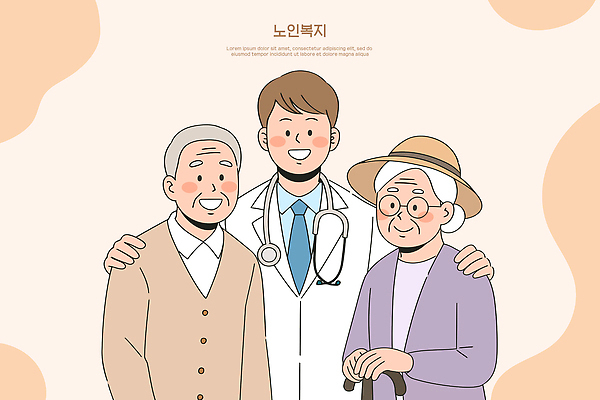 손 노년 일러스트 의학 회의 커뮤니케이션 건강 사랑 웃음 치료 의사 양손 복지 서비스 상담 세대 소통 지원 국내일러스트 AI파일 감정 컨셉 비즈니스 표정 성인 신체부위 의료진 사회이슈 파일형식 벡터