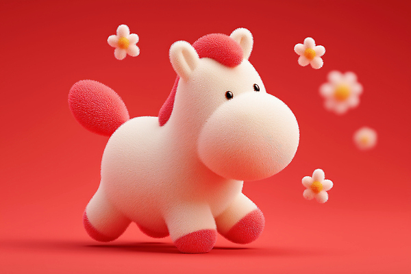 JPG 동물 편집이미지 캐릭터 꽃 행복 백그라운드 놀이 빨간색 귀여움 연휴 말인형 아기자기 편집3D AI컴퓨터그래픽 AI콘텐츠 식물 감정 인형 컬러 컨셉 공휴일 3D 파일형식