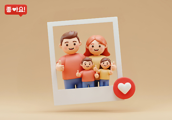 PSD 편집이미지 행복 감정 포즈 가족 따뜻함 사랑 미소 여러명 3D 기쁨 엄지손가락 사진틀 소통 순간 편집3D 다수 컨셉 손가락 관계 표정 틀 사람 디지털합성 파일형식