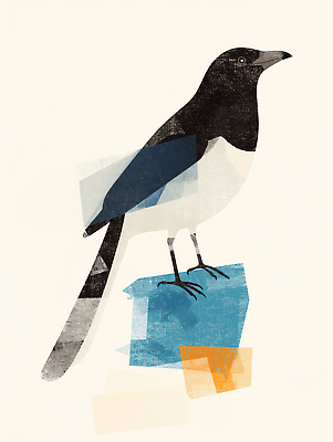 JPG 동물 예술 컬러 백그라운드 일러스트 자연 조류 생명 한국 일상 기도 표현 그림 생태계 까치 조화 뷰티풀 창의성 특징 국내일러스트 AI일러스트 AI콘텐츠 아시아 라이프 파일형식