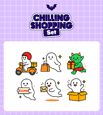 캐릭터 계절 상징 일러스트 포장 선물 장식 쇼핑 상자 상점 할로윈 거래 오토바이 유령 편지 즐거움 쿠폰 애니메이션 소셜미디어 국내일러스트 AI파일 감정 바이크 파일형식 벡터