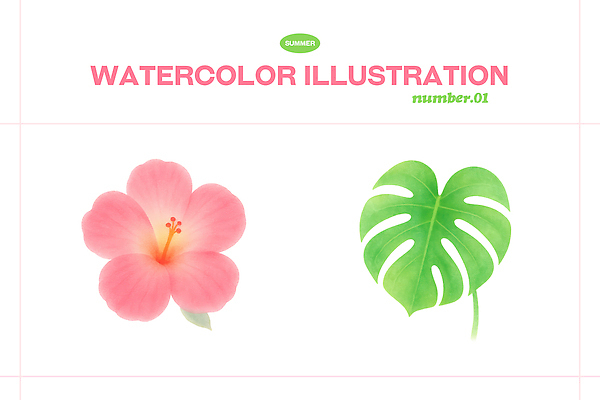 PSD 식물 디자인 꽃 감정 예술 일러스트 자연 생명 해바라기 열대 수채화 여름 평화 노을 그림 화사함 뷰티풀 색감 창의성 국내일러스트 자연요소 계절 컨셉 생태계 파일형식