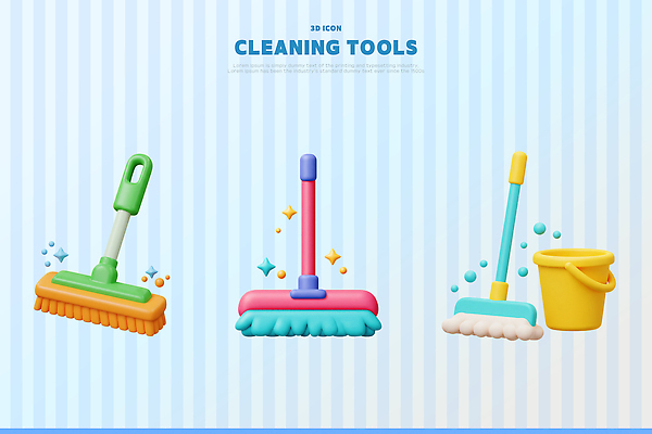 PSD 편집이미지 디자인 컬러 백그라운드 그래픽 세트 3D 도구 청소도구 청소 서식 정리 스타일 편집3D 디지털합성 파일형식