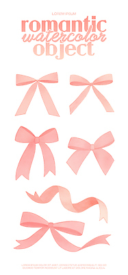 PSD 디자인 리본 예술 분홍색 백그라운드 패턴 일러스트 선물 그래픽 장식 물감 로맨틱 그림 부드러움 스타일 국내일러스트 컬러 컨셉 무늬 미술도구 감각 파일형식